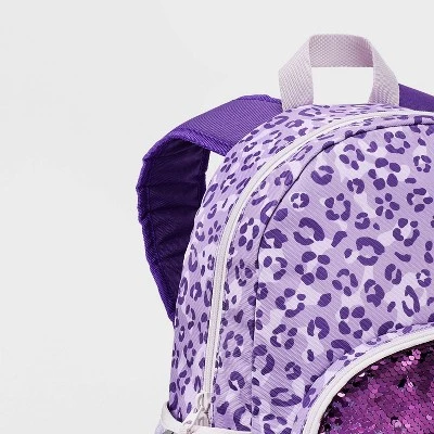 Kids' 16.5" Backpack Leopard Sequin - Cat & Jack™ 5 Kids' 16.5" Backpack Leopard Sequin - Cat & Jack™ - Image 3