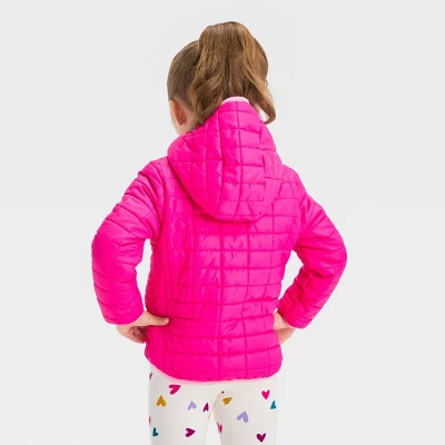 Toddler Puffer Jacket - Cat & Jack™ Pink 3 Toddler Puffer Jacket - Cat & Jack™ Pink