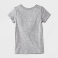 Toddler Kids' Adaptive 2pk Short Sleeve Undershirt With Abdominal Access - Cat & Jack™ Gray/White