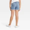 Girls' Embroidered Mid-Rise Jean Shorts - Cat & Jack™ Medium Wash -Kid Clothing GUEST 7847dd94 a4ba 469c a0e3 cdeb6a38e2cf