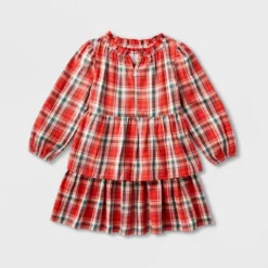 Toddler Girls' Adaptive Abdominal Access Long Sleeve Plaid Tiered Woven Dress - Cat & Jack™ Red 9 Toddler Girls' Adaptive Abdominal Access Long Sleeve Plaid Tiered Woven Dress - Cat & Jack™ Red -Kid Clothing GUEST 78c69ad3 c8bb 45fc 84a6 66f3d5a9d9c1