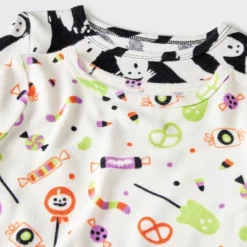 Toddler Boys' Soft Brushed Tight Fit 2pc Ghosts And Candy Pajama Set - Cat & Jack™ Black -Kid Clothing GUEST 790dfdf6 08b7 4020 b65c 63f9cb284ec0