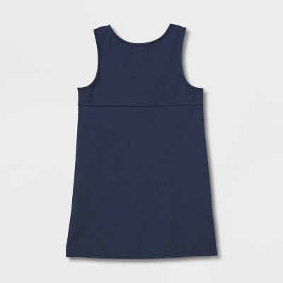 Toddler Girls' Sleeveless Uniform Tank Knit Jumper - Cat & Jack™ 3 Toddler Girls' Sleeveless Uniform Tank Knit Jumper - Cat & Jack™