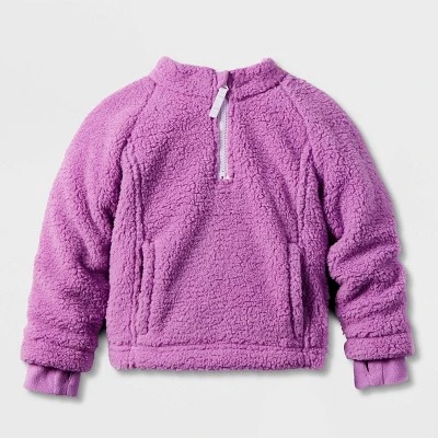 Toddler Adaptive Mock Neck Long Sleeve Fleece Jacket - Cat & Jack™ 6 Toddler Adaptive Mock Neck Long Sleeve Fleece Jacket - Cat & Jack™ - Image 4