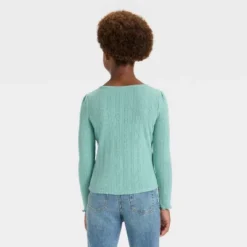 Girls' Long Sleeve Pointelle T-Shirt - Cat & Jack™