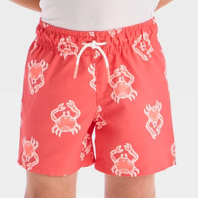 Toddler Boys' Crab Printed Rash Guard Set - Cat & Jack™ Red 5 Toddler Boys' Crab Printed Rash Guard Set - Cat & Jack™ Red - Image 3