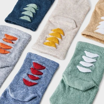 Toddler 6pk 'Dino' Crew Socks - Cat & Jack™ 4 Toddler 6pk 'Dino' Crew Socks - Cat & Jack™ - Image 2
