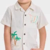 Toddler Boys' Embroidered Tropical T-Shirt - Cat & Jack™ Cream 1 Toddler Boys' Embroidered Tropical T-Shirt - Cat & Jack™ Cream -Kid Clothing GUEST 7ea638d2 4458 4271 a7d5 fa350cf531ea