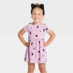 Toddler Girls' Short Sleeve Halloween Cats Dress - Cat & Jack™ Lavender 7 Toddler Girls' Short Sleeve Halloween Cats Dress - Cat & Jack™ Lavender -Kid Clothing GUEST 7eb9ff21 fb98 4760 9405 b7b21f592844
