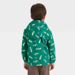 Toddler Boys' Full Zip Racecar Softshell Jacket - Cat & Jack™ Green