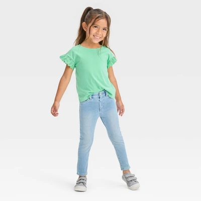 Toddler Jeggings - Cat & Jack™ Light Blue 4 Toddler Jeggings - Cat & Jack™ Light Blue - Image 2