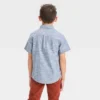 Boys' Short Sleeve Polka Dots Button-Down Shirt - Cat & Jack™ Blue -Kid Clothing GUEST 80c74cc7 e66d 4618 b9f3 42a83539334d