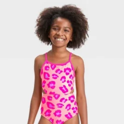 Girls' Oversized Leopard Spot One Piece Swimsuit - Cat & Jack™ -Kid Clothing GUEST 80ebb36b acf1 476f 9022 25cc4da620ae