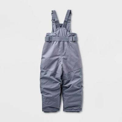 Toddler Solid Snow Bib - Cat & Jack™ Gray 3 Toddler Solid Snow Bib - Cat & Jack™ Gray