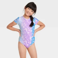 Girls' Mermaid One Piece Rash Guard - Cat & Jack™ -Kid Clothing GUEST 83b6354d 6d43 4310 98e3 7ef57c9b4021
