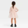 Toddler Girls' Bow-Tie Long Sleeve Knit Tulle Dress - Cat & Jack™ Pink 1 Toddler Girls' Bow-Tie Long Sleeve Knit Tulle Dress - Cat & Jack™ Pink -Kid Clothing GUEST 8685bc6f f7f3 40b4 955a 929eec04e2c5
