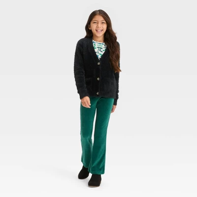 Girls' Long Sleeve Layering Cardigan - Cat & Jack™ 4 Girls' Long Sleeve Layering Cardigan - Cat & Jack™ - Image 2