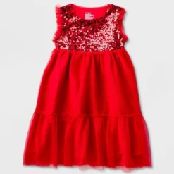 Girls' Adaptive Sleeveless Sequin Tulle Dress - Cat & Jack™ Red 9 Girls' Adaptive Sleeveless Sequin Tulle Dress - Cat & Jack™ Red -Kid Clothing GUEST 8769df8b f7b3 4af5 a430 4ac0c3799fa1