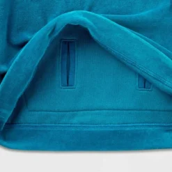 Girls' Adaptive Velour Sweatshirt - Cat & Jack™ Teal Blue -Kid Clothing GUEST 87828b3d 111b 43df bf30 96ed759d36cc