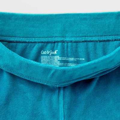 Girls' Adaptive Velour Flare Pull-On Pants - Cat & Jack™ Teal Blue 4 Girls' Adaptive Velour Flare Pull-On Pants - Cat & Jack™ Teal Blue - Image 2