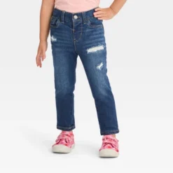Toddler Skinny Dark Rip Repair Jeggings - Cat & Jack™ Dark Blue -Kid Clothing GUEST 89a4cb56 6ce9 4d8c 9b24 2a0524c51689
