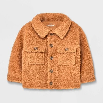 Baby Faux Shearling Jacket - Cat & Jack™ Light Brown 3 Baby Faux Shearling Jacket - Cat & Jack™ Light Brown