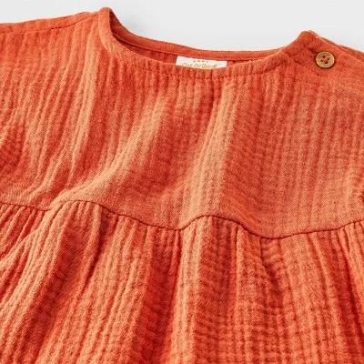 Baby Girls' Short Sleeve Gauze Short Set - Cat & Jack™ 4 Baby Girls' Short Sleeve Gauze Short Set - Cat & Jack™ - Image 2