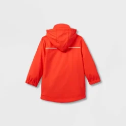Toddler Long Sleeve Rain Coat - Cat & Jack™ Red