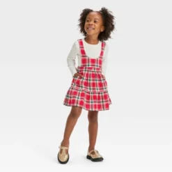 Toddler Girls' Plaid Skirtall Set - Cat & Jack™ Red 7 Toddler Girls' Plaid Skirtall Set - Cat & Jack™ Red -Kid Clothing GUEST 8d981449 0734 4d97 b990 5af8792732b1
