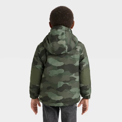 Toddler Boys' Camo 3-in-1 Snowplay Jacket - Cat & Jack™ Olive Green 3 Toddler Boys' Camo 3-in-1 Snowplay Jacket - Cat & Jack™ Olive Green