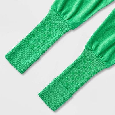 Toddler Adaptive 2pc Port Access Pajama Set - Cat & Jack™ Green 5 Toddler Adaptive 2pc Port Access Pajama Set - Cat & Jack™ Green - Image 3