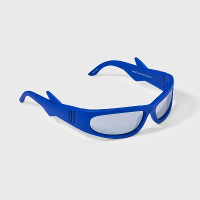 Boys' Shark Fin Sport Sunglasses - Cat & Jack™ Blue: Maximum UV Protection, Mirrored Coating, Polycarbonate Lens, Ages 3-9 3 Boys' Shark Fin Sport Sunglasses - Cat & Jack™ Blue: Maximum UV Protection, Mirrored Coating, Polycarbonate Lens, Ages 3-9