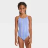 Girls' 2pc Taffy Striped Short Sleeve Rash Guard Set - Cat & Jack™ -Kid Clothing GUEST 909f4b37 5df4 4a64 a22e 6f6f920d2b29