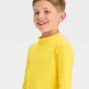 Boys' Solid Rash Guard Top - Cat & Jack™ Yellow 1 Boys' Solid Rash Guard Top - Cat & Jack™ Yellow -Kid Clothing GUEST 91478e84 a58c 4ab1 a35e 344c1cba1d2c