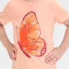 Toddler Girls' Butterfly Graphic T-Shirt - Cat & Jack™ Peach Orange -Kid Clothing GUEST 92e87ee8 7f05 40fb 9062 d6c35c6d2e1c