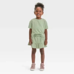 Toddler Girls' Crop Skort Set - Cat & Jack™ Olive Green 6 Toddler Girls' Crop Skort Set - Cat & Jack™ Olive Green -Kid Clothing GUEST 94d8b273 f884 46d7 8e94 2ce6479cf27f