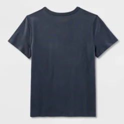 Kids' 2pk Adaptive Short Sleeve T-Shirt - Cat & Jack™ Charcoal Gray/Navy Blue