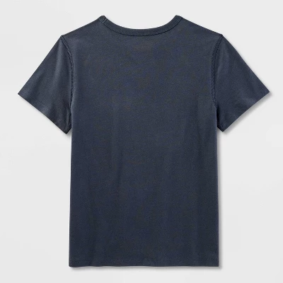 Kids' 2pk Adaptive Short Sleeve T-Shirt - Cat & Jack™ Charcoal Gray/Navy Blue 3 Kids' 2pk Adaptive Short Sleeve T-Shirt - Cat & Jack™ Charcoal Gray/Navy Blue