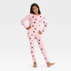Kids' Long Sleeve Halloween Witch Cats Snuggly Soft Pajama Set - Cat & Jack™ Pink 9 Kids' Long Sleeve Halloween Witch Cats Snuggly Soft Pajama Set - Cat & Jack™ Pink -Kid Clothing GUEST 9870ed1a 7689 4cc1 a94d 895423b51ad1