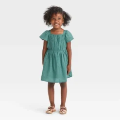 Toddler Girls' Dobby Dress - Cat & Jack™ Green 7 Toddler Girls' Dobby Dress - Cat & Jack™ Green -Kid Clothing GUEST 993da492 008e 418d 8708 37046cd1719e