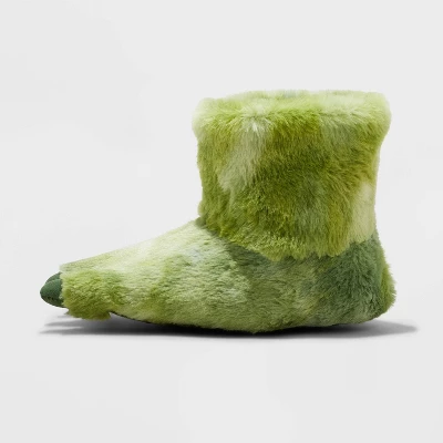 Toddler Dinosaur Foot Slippers - Cat & Jack™ Green 5 Toddler Dinosaur Foot Slippers - Cat & Jack™ Green - Image 3