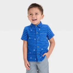 Toddler Boys' Sailboat Printed Gauze Woven Shirt - Cat & Jack™ Blue 7 Toddler Boys' Sailboat Printed Gauze Woven Shirt - Cat & Jack™ Blue -Kid Clothing GUEST 9ae21a89 f9d8 4155 bd3e 05a5e9390823