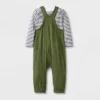 Baby 2pc Long Sleeve Bodysuit & Overalls Set - Cat & Jack™ Olive Green 2 Baby 2pc Long Sleeve Bodysuit & Overalls Set - Cat & Jack™ Olive Green -Kid Clothing GUEST 9b8bf708 9b30 4d99 a4dc 771eb5bbb69e
