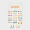 Girls' 20pk Foods Earring Set - Cat & Jack™ Blue/Pink: Stud Earrings, Recycled Zinc, Acrylic -Kid Clothing GUEST 9f3558b1 647a 4715 9db8 ee3d45933c05