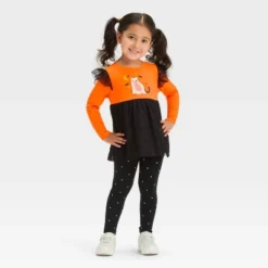 Toddler Girls' Halloween Long Sleeve Cat Set - Cat & Jack™ Orange 9 Toddler Girls' Halloween Long Sleeve Cat Set - Cat & Jack™ Orange -Kid Clothing GUEST 9f83fc0d 3591 4834 a1f2 e5d8fb27d8df