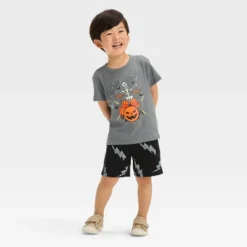 Toddler Boys' Skeleton Halloween Short Sleeve T-Shirt And Shorts Set - Cat & Jack™ Black 9 Toddler Boys' Skeleton Halloween Short Sleeve T-Shirt And Shorts Set - Cat & Jack™ Black -Kid Clothing GUEST a0b2258d 0464 4048 ac19 aa1a506d190f