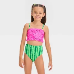 Girls' 'Watermelon Party' Fruit Printed Bikini Set - Cat & Jack™ -Kid Clothing GUEST a0bcfba6 95bd 49b4 8c1f 9244392bc3aa