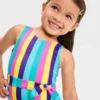 Toddler Girls' Striped Belted One Piece Swimsuit - Cat & Jack™ -Kid Clothing GUEST a1b8e3ba 3883 42ab a095 6a5e50545ea4