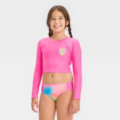 Girls' Rainbow Sparkle Rash Guard Set - Cat & Jack™ Pink 9 Girls' Rainbow Sparkle Rash Guard Set - Cat & Jack™ Pink -Kid Clothing GUEST a1f21edb 29d5 4892 a7cd 3840666ab16d