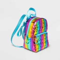 Kids' 10" Rainbow Quilted Mini Backpack - Cat & Jack™